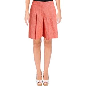 Nine West Twill High Waist Wide Leg Shorts